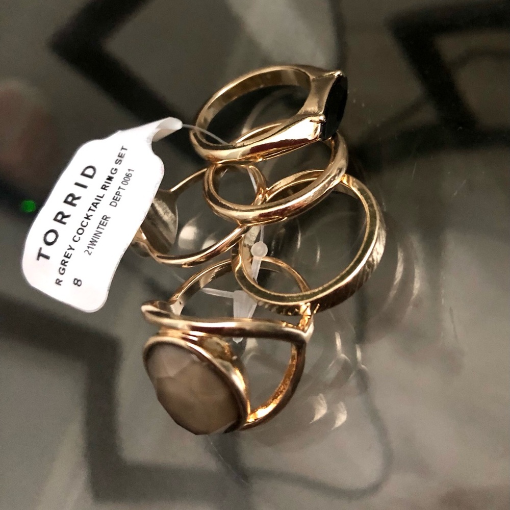 TORRID GRAY COCKTAIL RING SIZE 8 - Picture 7 of 7